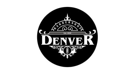 Logo de DENVER BARBERÍA en Loma Hermosa, Provincia de Buenos Aires, AR en color blanco y negro.