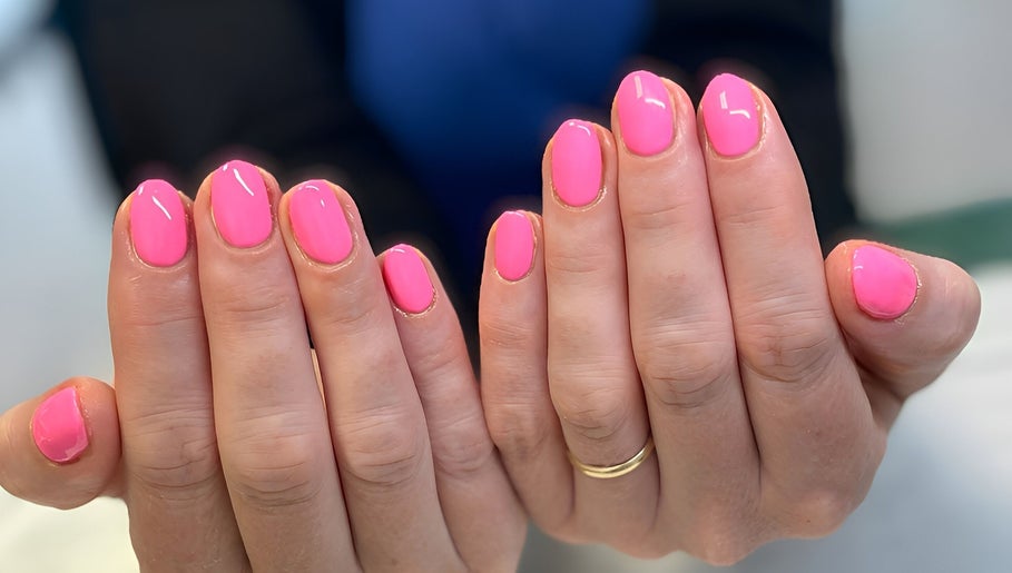 Bright pink manicure at Beauty Within by Rebecca, Wexford, County Wexford, IE.