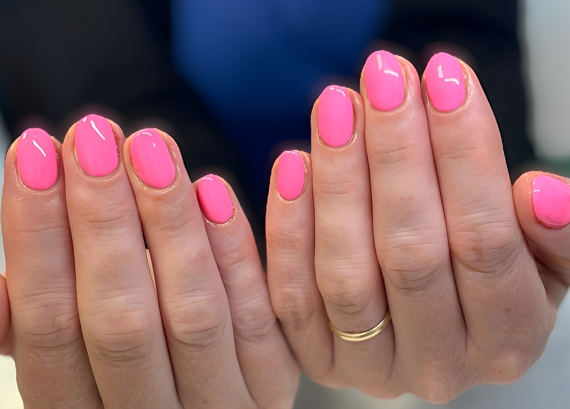 Bright pink manicure at Beauty Within by Rebecca, Wexford, County Wexford, IE.