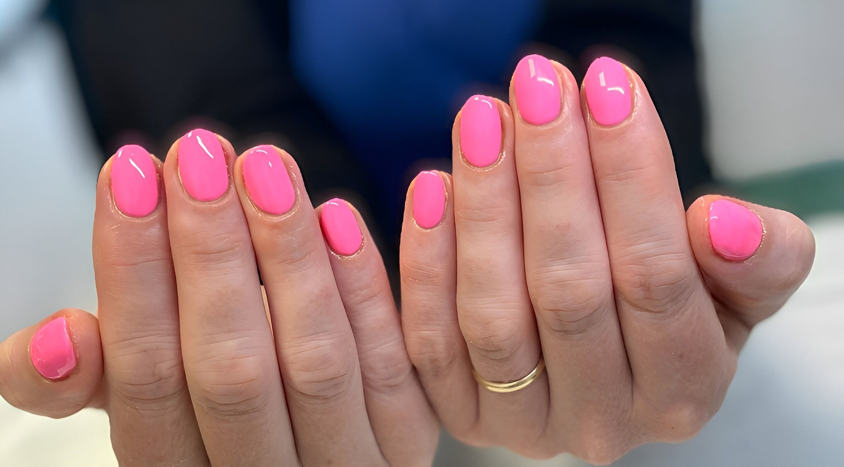Bright pink manicure at Beauty Within by Rebecca, Wexford, County Wexford, IE.
