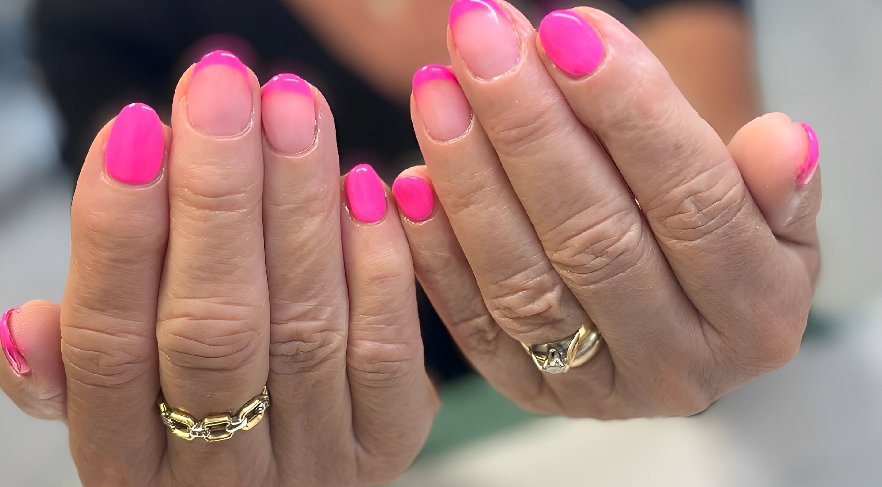 Bright pink nails at Beauty Within by Rebecca, Wexford, County Wexford, IE showcasing expert manicure.