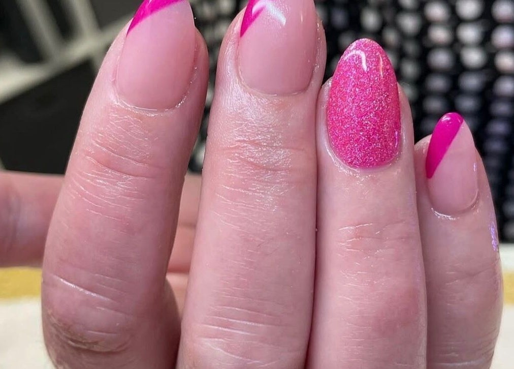 Stylish pink nails design at Beauty Within by Rebecca, Wexford, County Wexford, IE.
