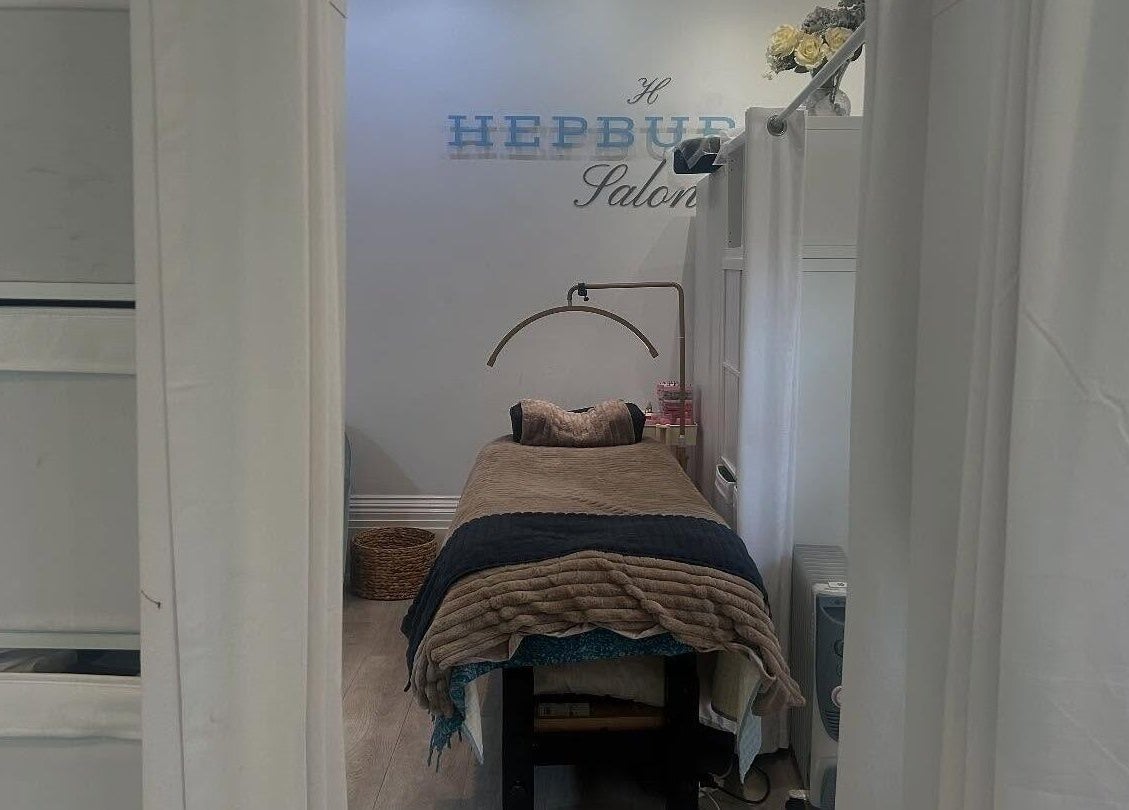 Tranquil spa bed at Hepburns on the Prom, Cheltenham, England, GB.