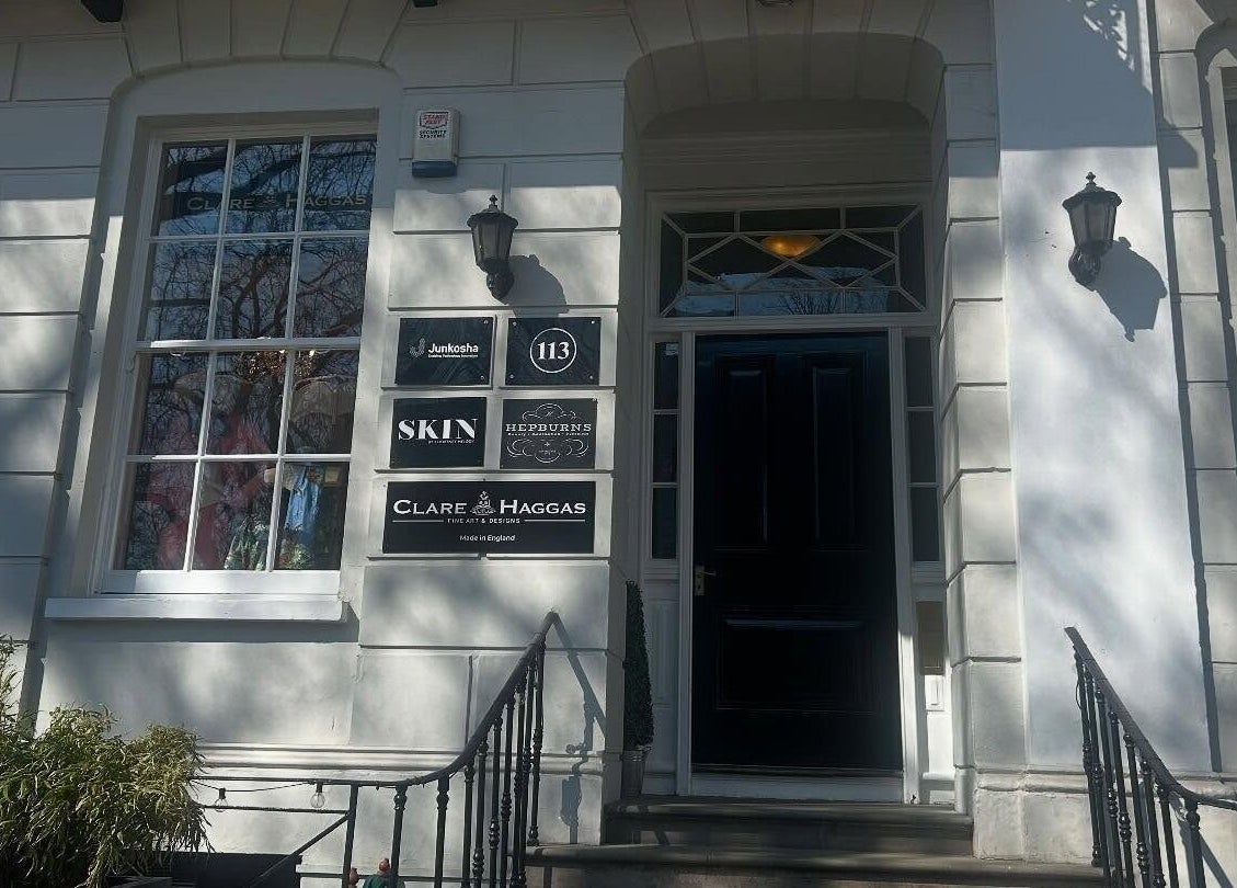 Front view of Hepburns on the Prom located in Cheltenham, England, GB showcasing elegant architecture.