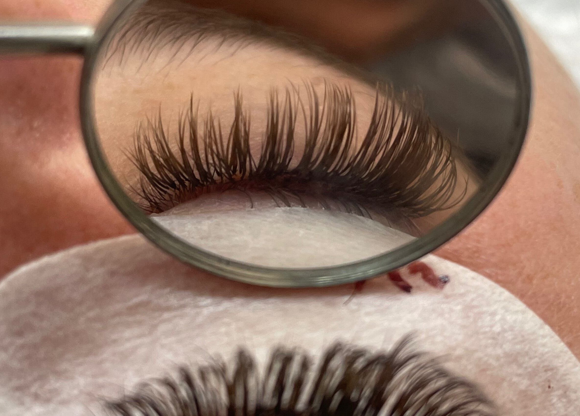 Close-up of eyelash extension at Cassandra Jade’s Collective, Alberton, Gauteng, ZA.