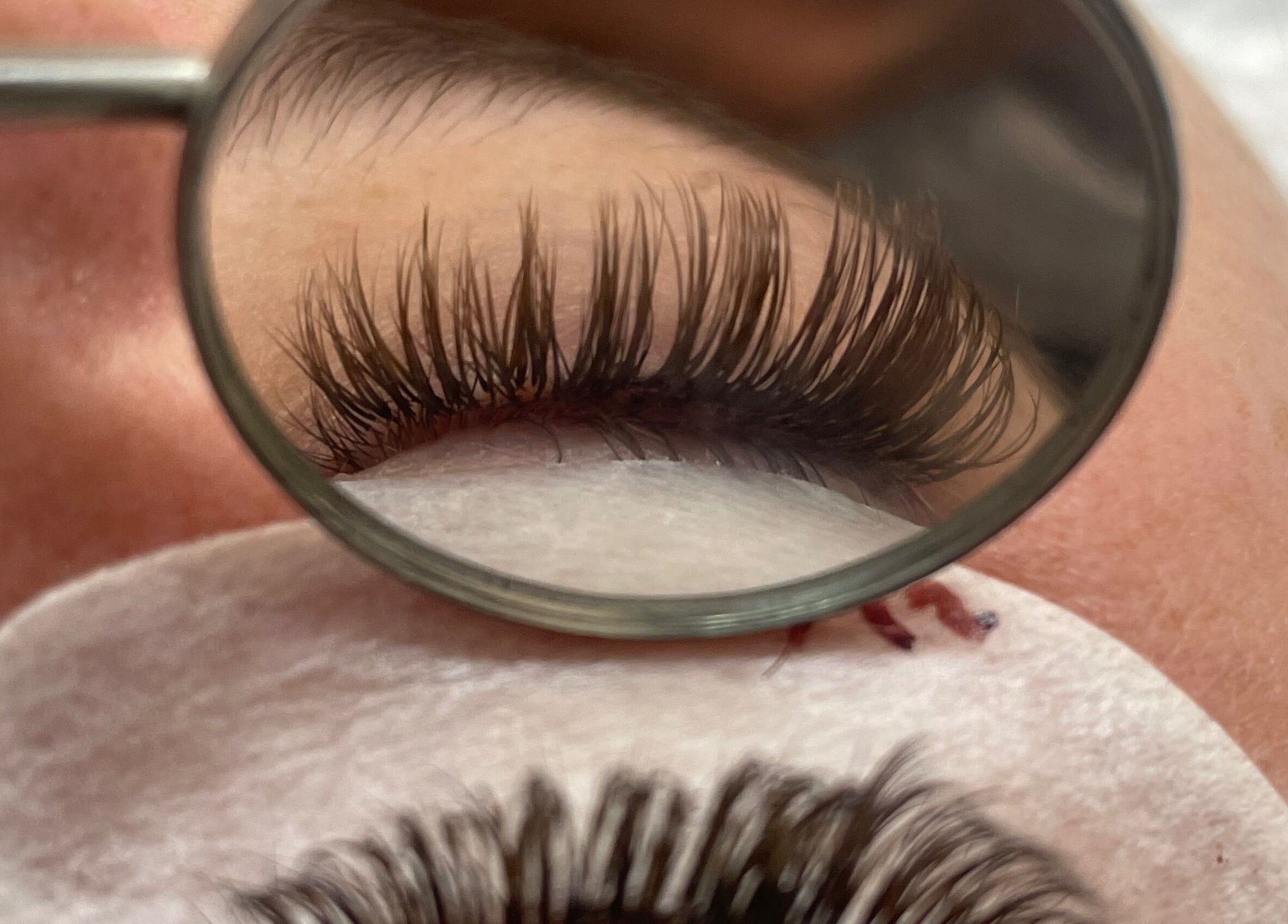 Close-up of eyelash extension at Cassandra Jade’s Collective, Alberton, Gauteng, ZA.