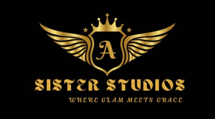 Golden winged crown logo of Sister Studios, capturing elegance at Beauty In Grace, Cape Town, Western Cape, ZA.