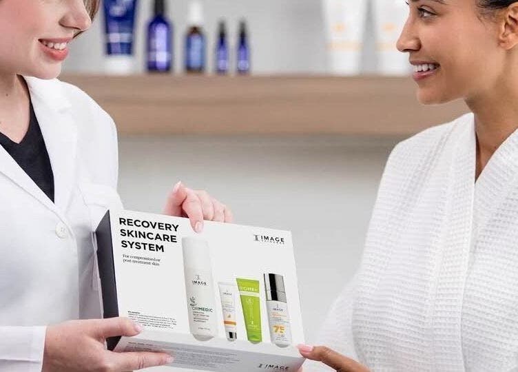 Consultation at The Skin Spot in Cape Town, Western Cape, ZA discussing recovery skincare system.