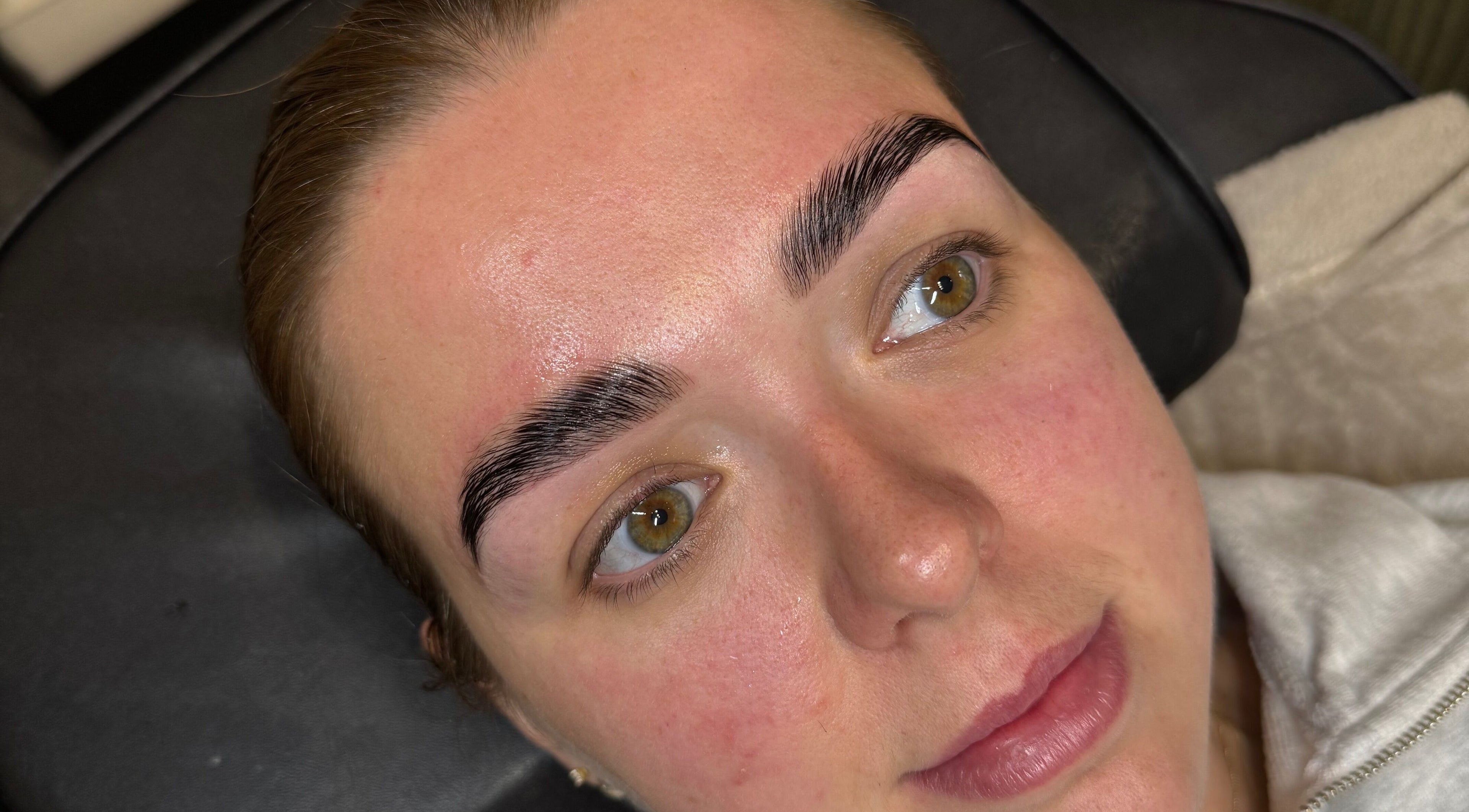 Beautifully groomed brows at FACES Brows Lashes Makeup, Ilkley, England, GB.