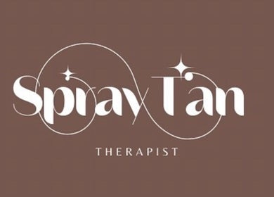 Sleek spray tan logo for Bronzedbybelina in Houghton Regis, England, GB. Stylish brown background.