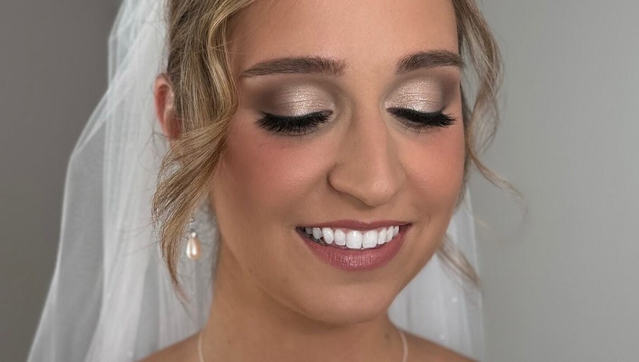 Bridal makeup by Makeup & Skin by Gabrielle in Watchung, New Jersey, US. Close-up of bride with flawless skin.