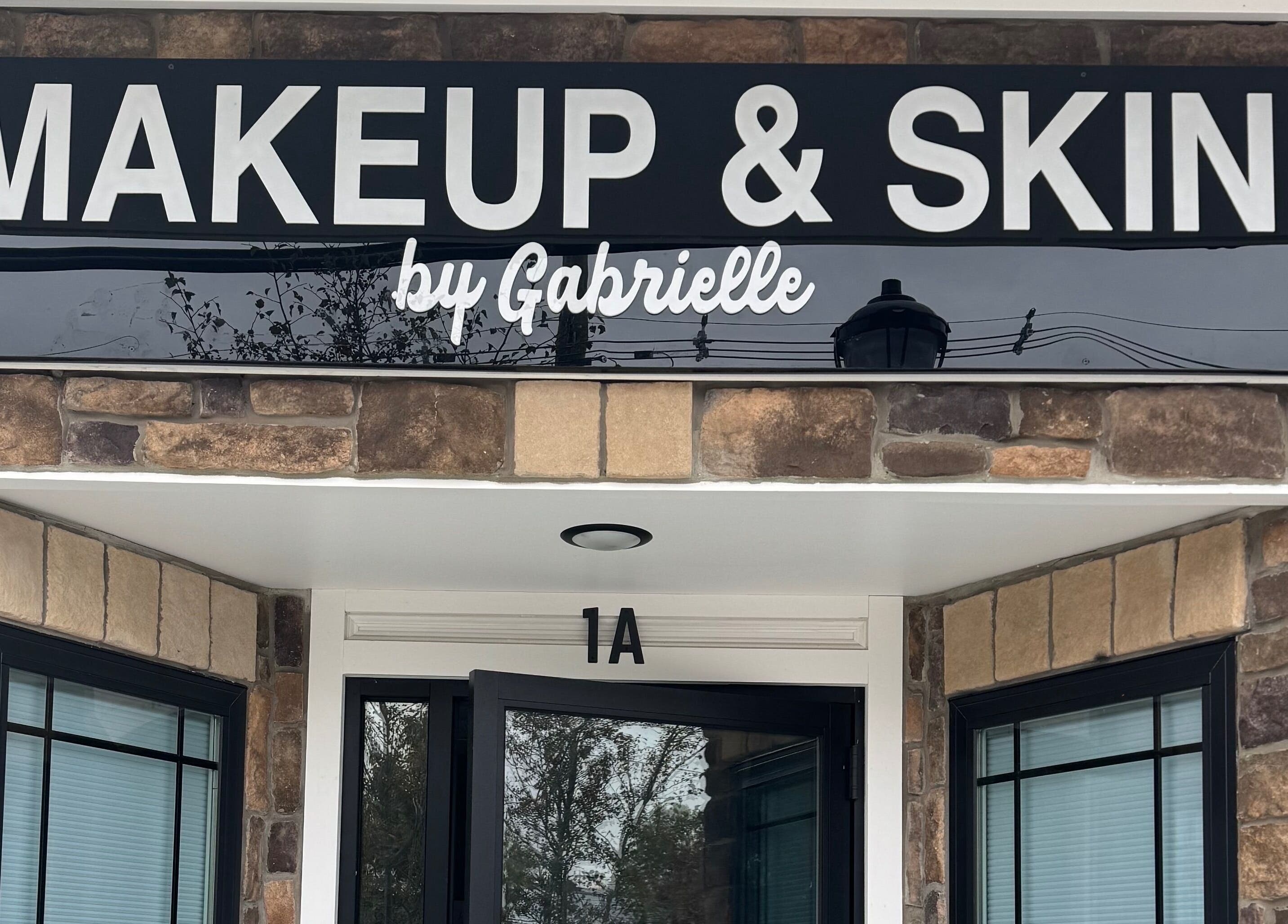 Entrance of Makeup & Skin by Gabrielle in Middlesex, New Jersey, US, showcasing the stylish storefront sign.