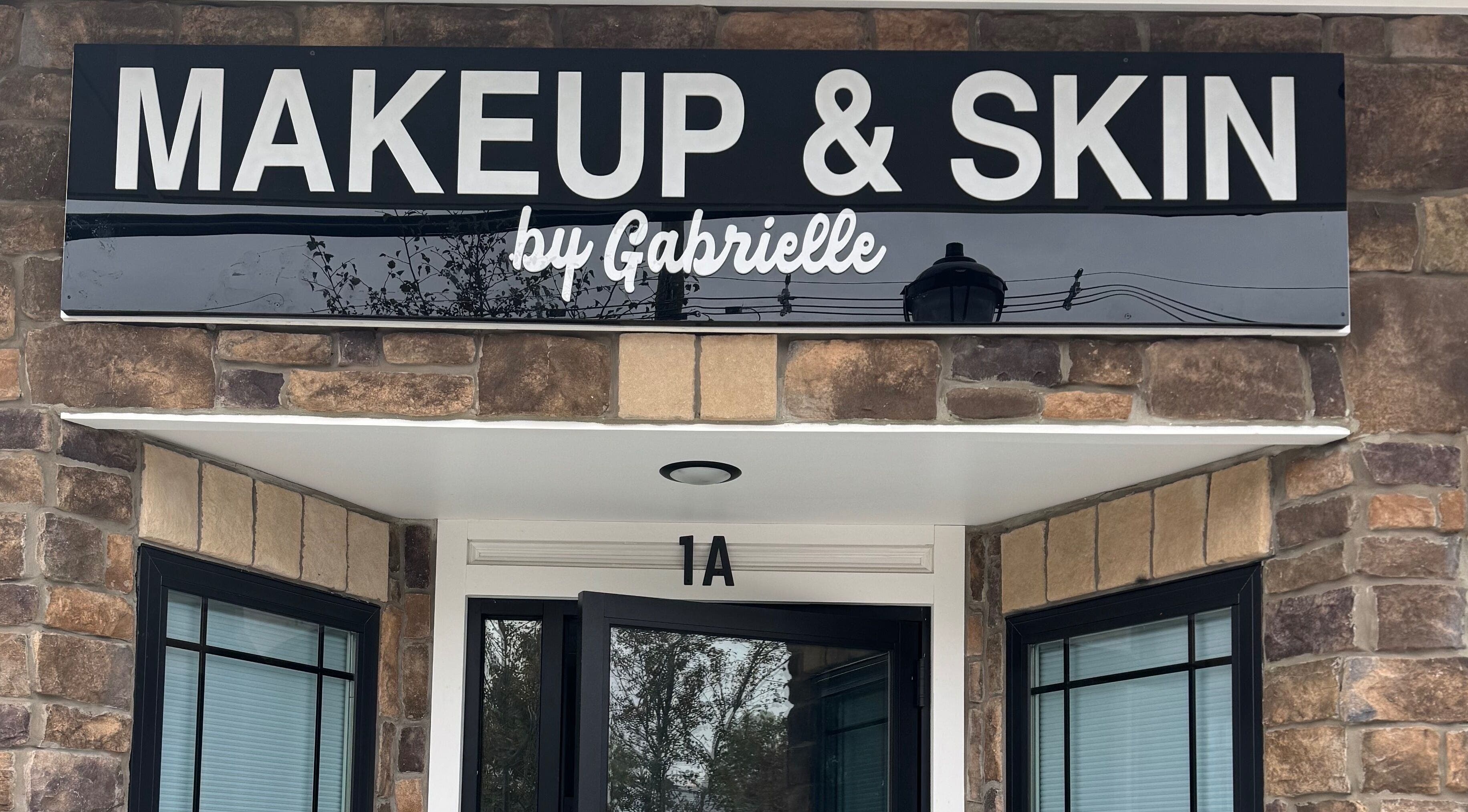 Entrance of Makeup & Skin by Gabrielle in Middlesex, New Jersey, US, showcasing the stylish storefront sign.
