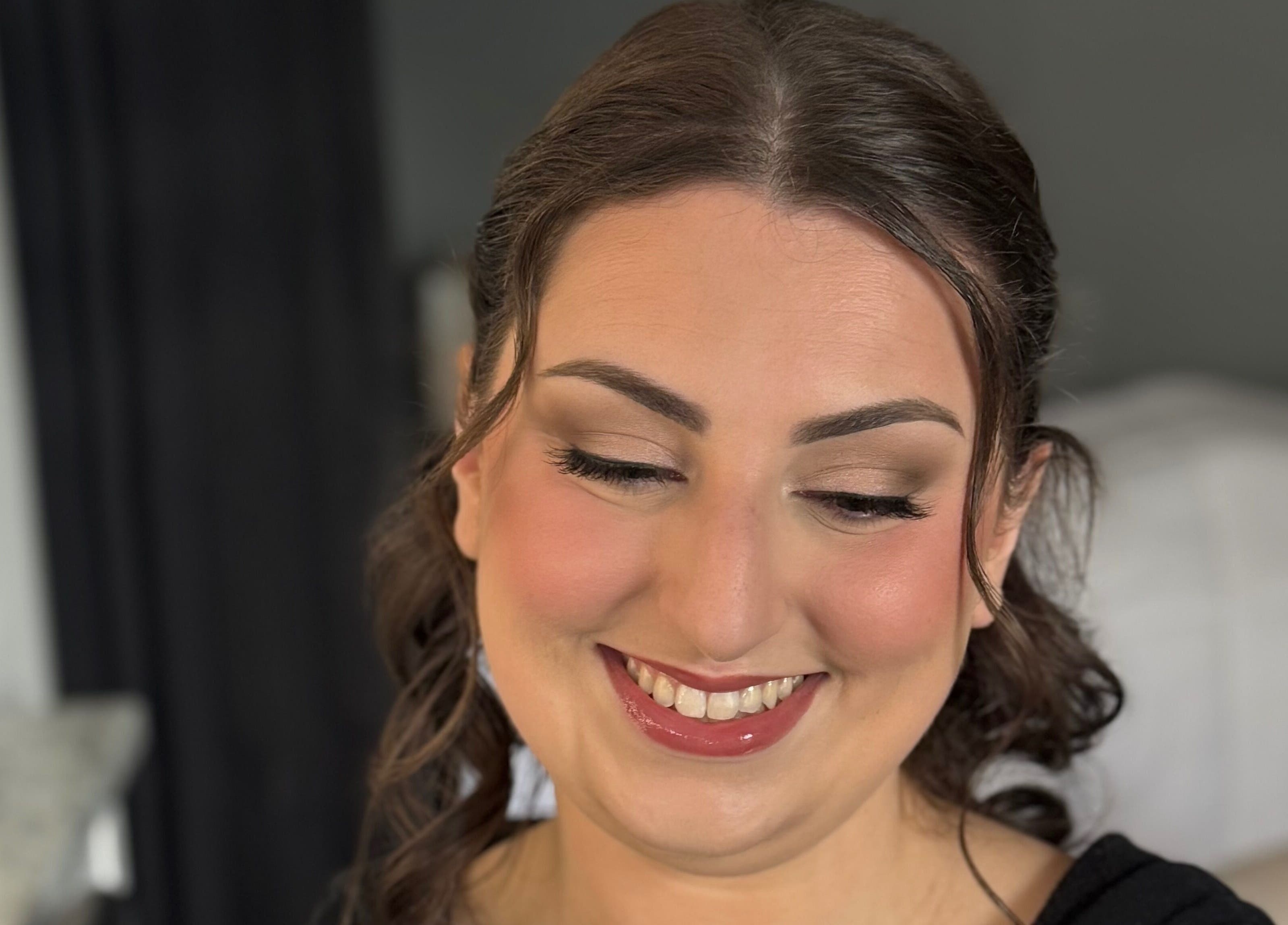 Woman with radiant makeup by Makeup & Skin by Gabrielle in Middlesex, New Jersey, US.