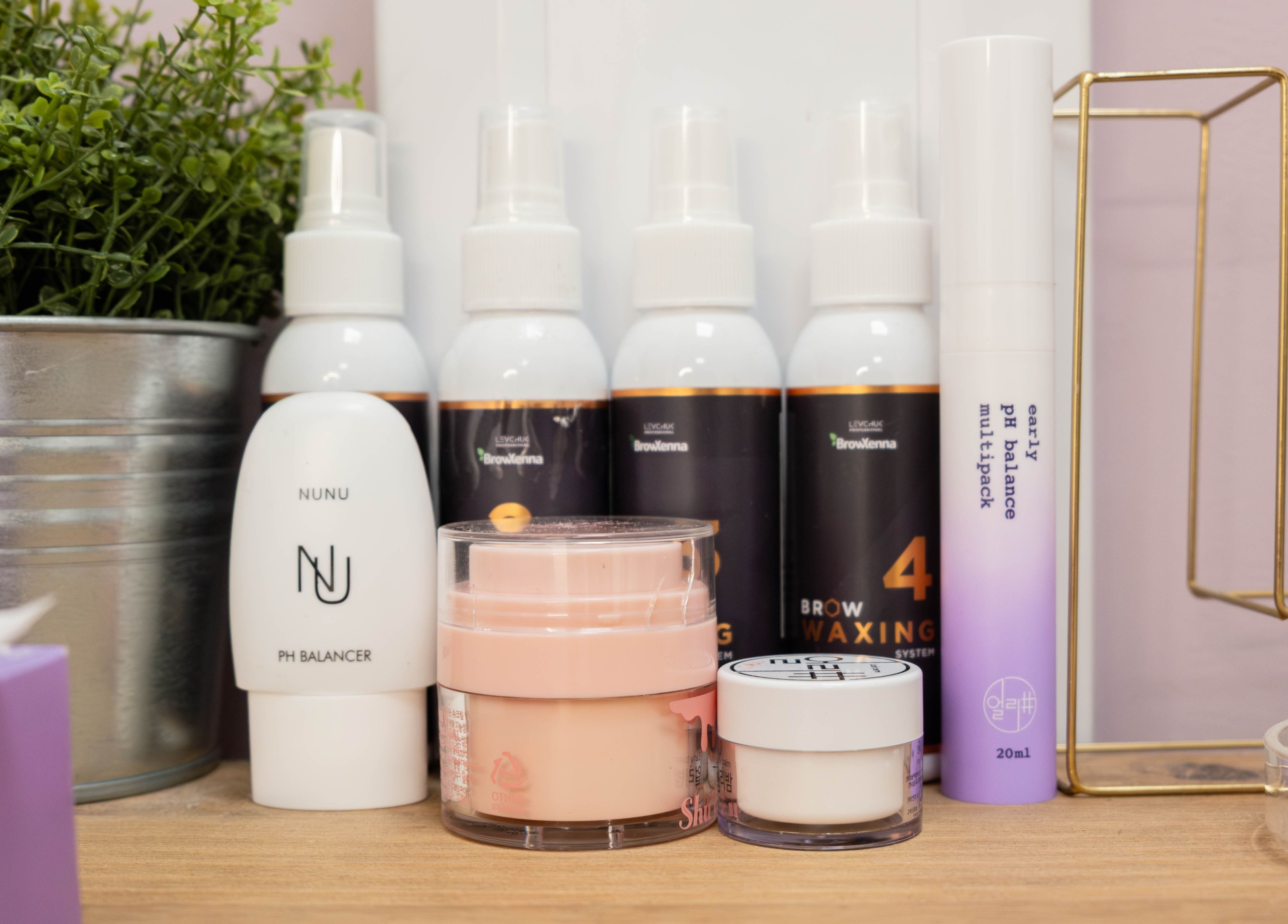 Beauty products at BIYU Lash Hanover Sq. in London, England, GB enhance the elegance of the venue.