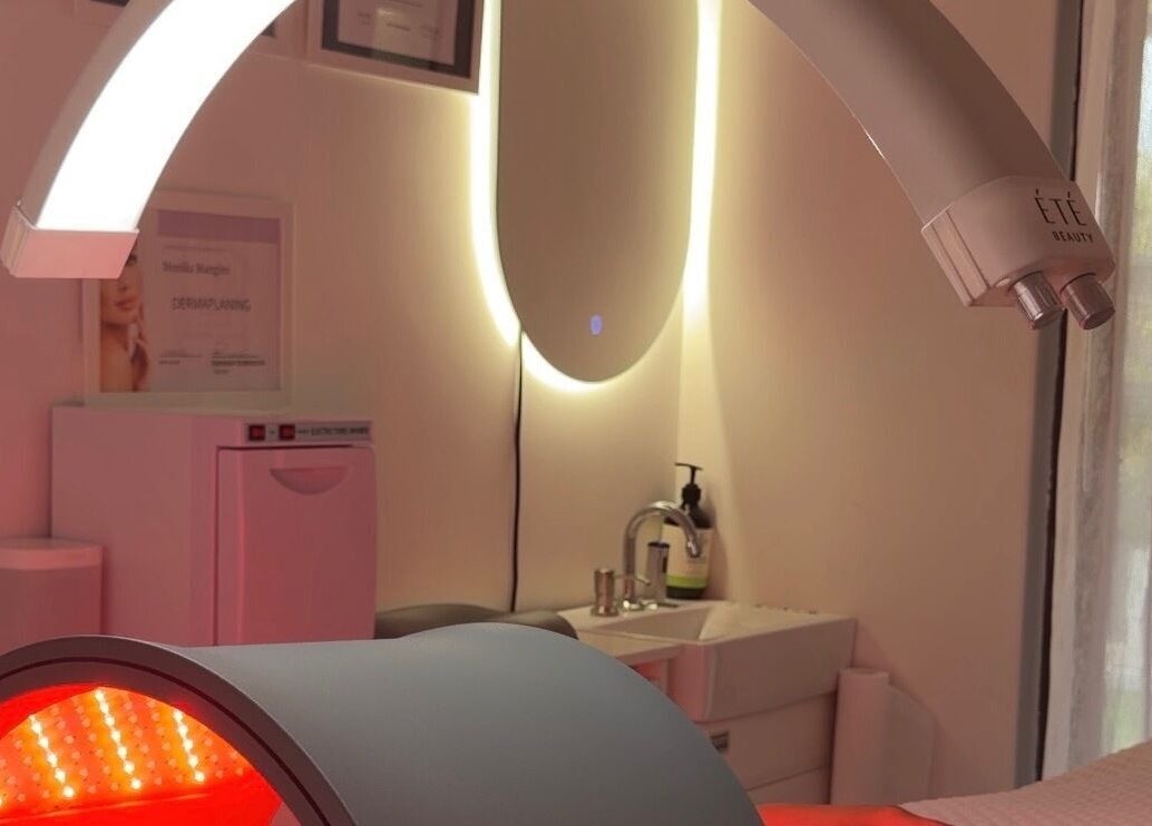 Luxurious treatment room at MM Beauty Glow, Noranda, Western Australia, AU, featuring advanced beauty equipment.