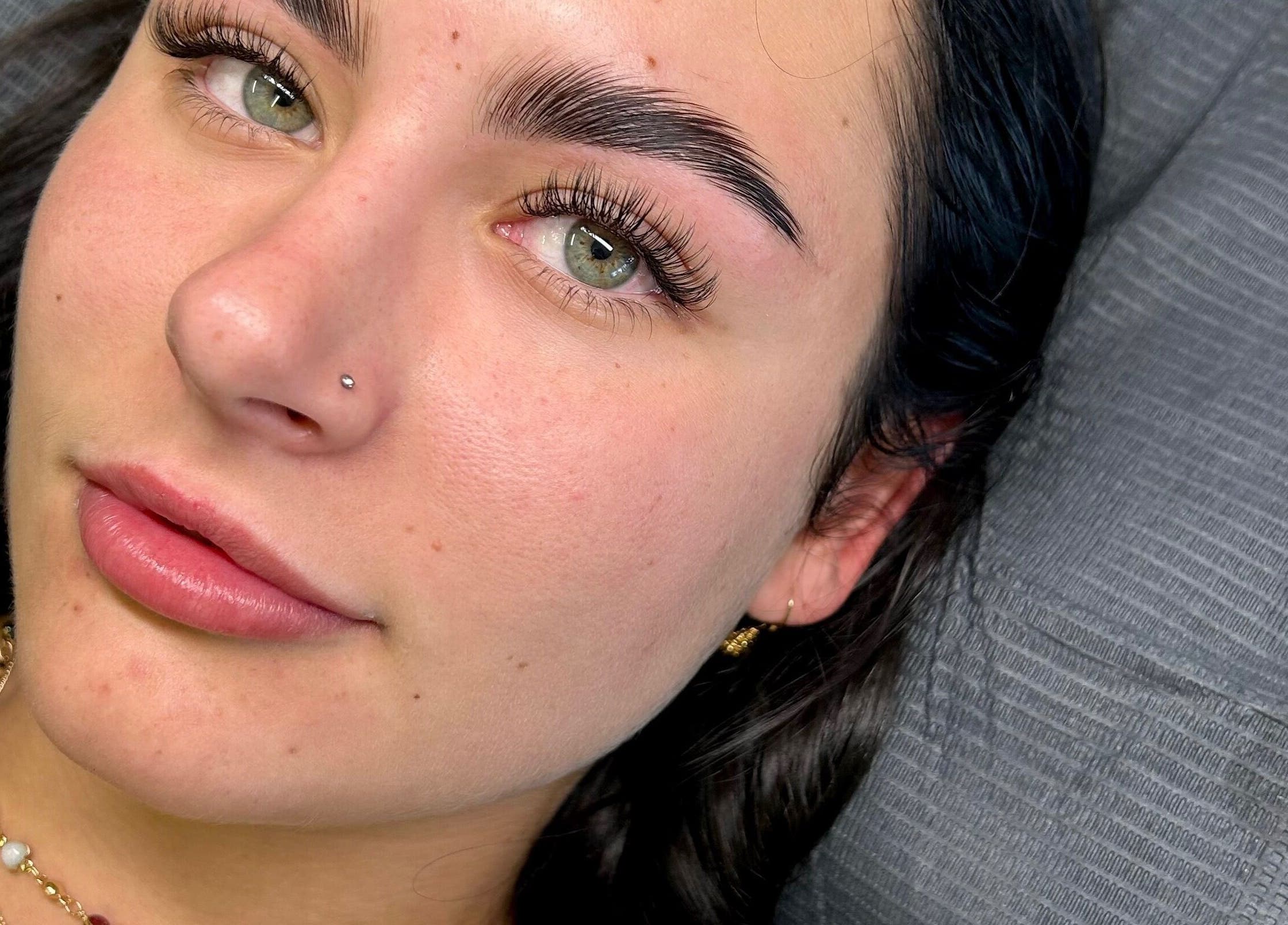 A woman's face with expertly styled lashes at Beauty by Alex Yeomans, Whyalla Norrie, South Australia, AU.