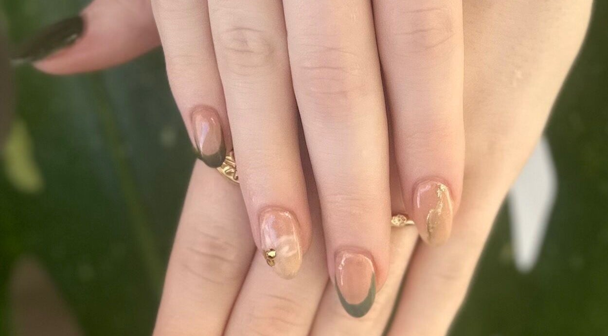 Stylish nail art at Polished by Makala, Mountain Creek, Queensland, AU showcases exquisite manicure designs.