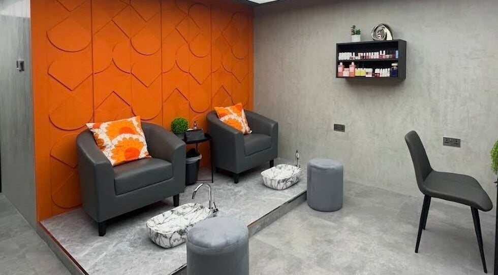 Modern pedicure chair setup at Bella Brazil Salon - Saar, located in Saar, Northern Governorate, BH.