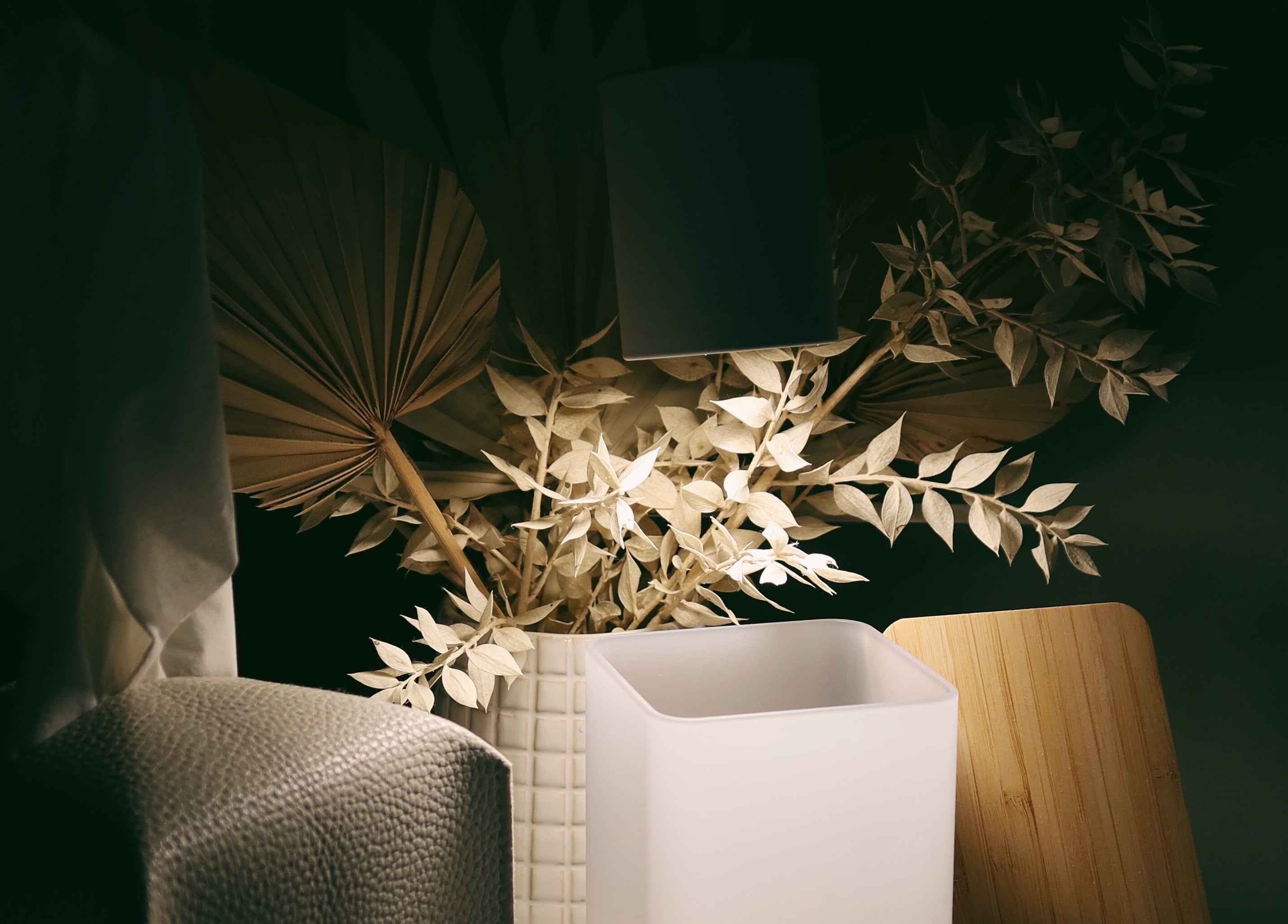 Chic interior decor at Lyla Skin Studio in Aliso Viejo, California, US, showcasing modern design.