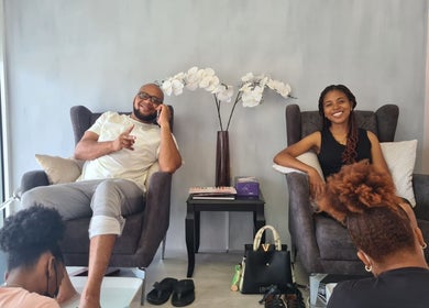 Relaxing pedicures at Palangana Spa in Willemstad, Curaçao, CW. Guests enjoy soothing treatments.