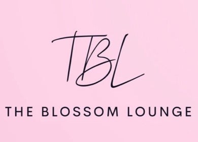 The Blossom Lounge logo on pink background, Arbroath, Scotland, GB.
