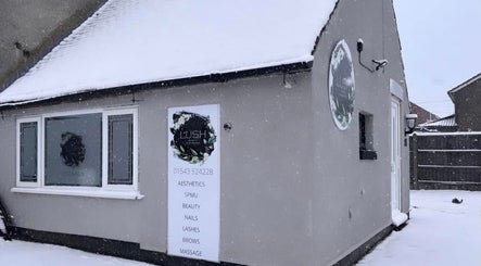 Lush Beauty and Massage venue in snowy Heath Hayes, England, GB offering aesthetics and wellness services.