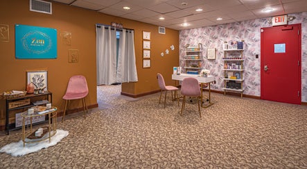 Relaxing interior of Zen Beauty Lounge LLC, Stroudsburg, Pennsylvania, US showcasing its elegant and inviting decor.