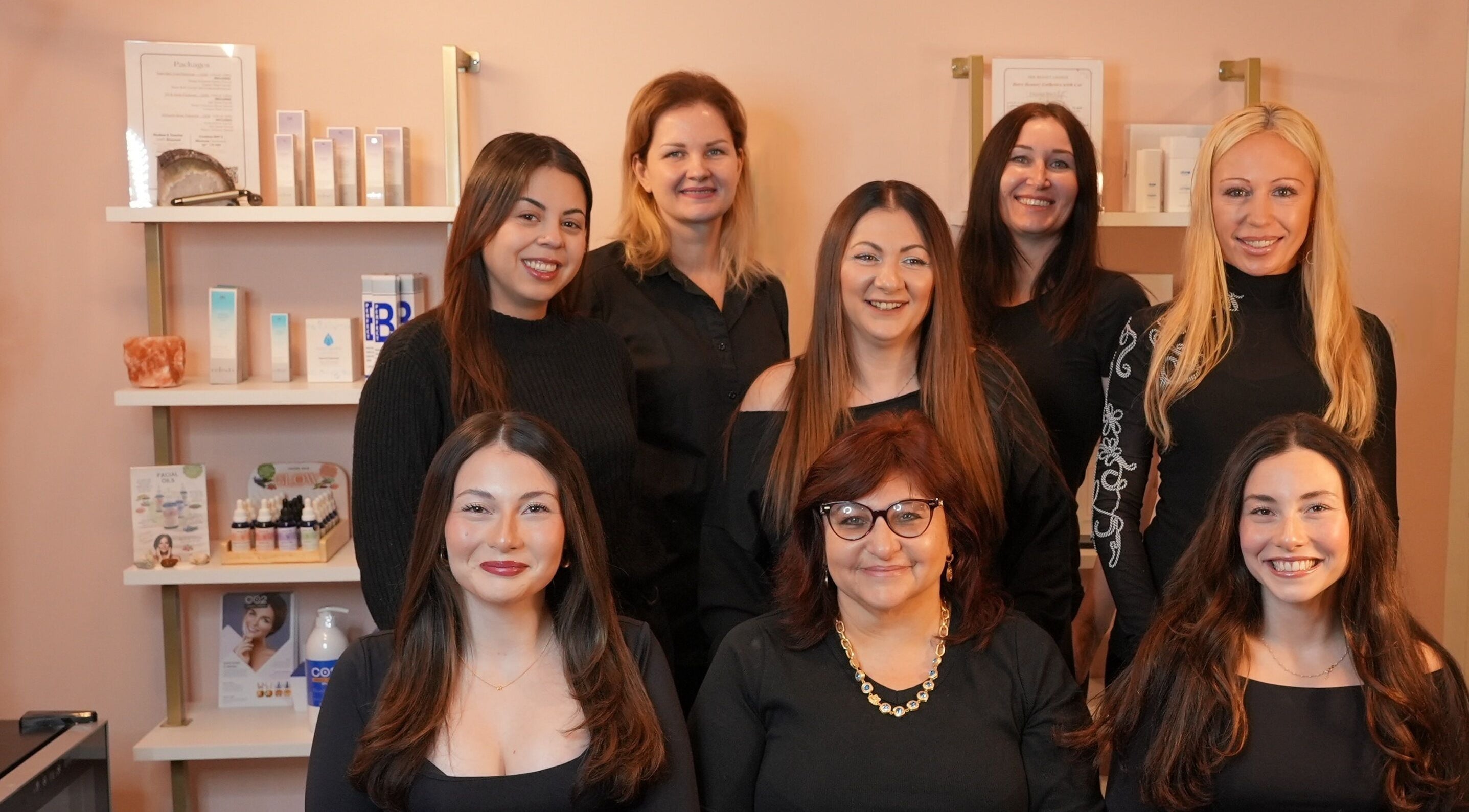 Team at Zen Beauty Lounge in Stroudsburg, Pennsylvania, US, showcasing a warm and welcoming environment.