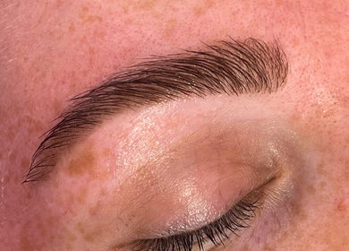 Perfectly groomed eyebrow at Princess Beauty by Sarah, Hasland, England, GB.