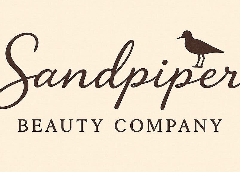 Sandpiper Beauty Co. logo featuring a bird silhouette, Mary Esther, Florida, US.