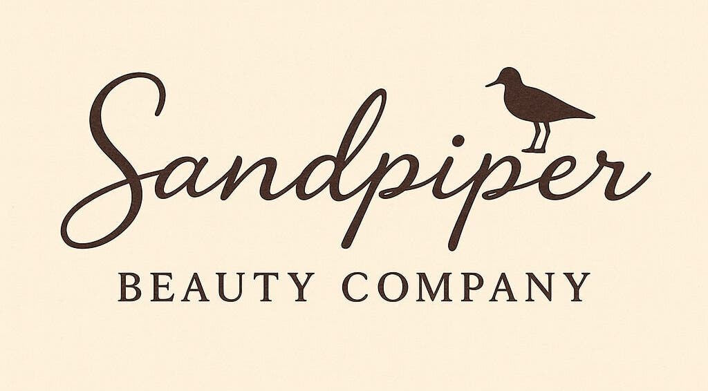 Sandpiper Beauty Co. logo featuring a bird silhouette, Mary Esther, Florida, US.