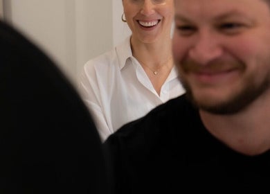 Smiling clients at House of Terri Brows, Rozelle, New South Wales, AU enjoying their visit.