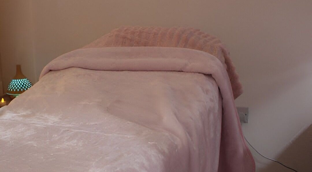 Luxurious massage bed at No.8 The Nail and Beauty Lounge, Gressenhall, England, GB.