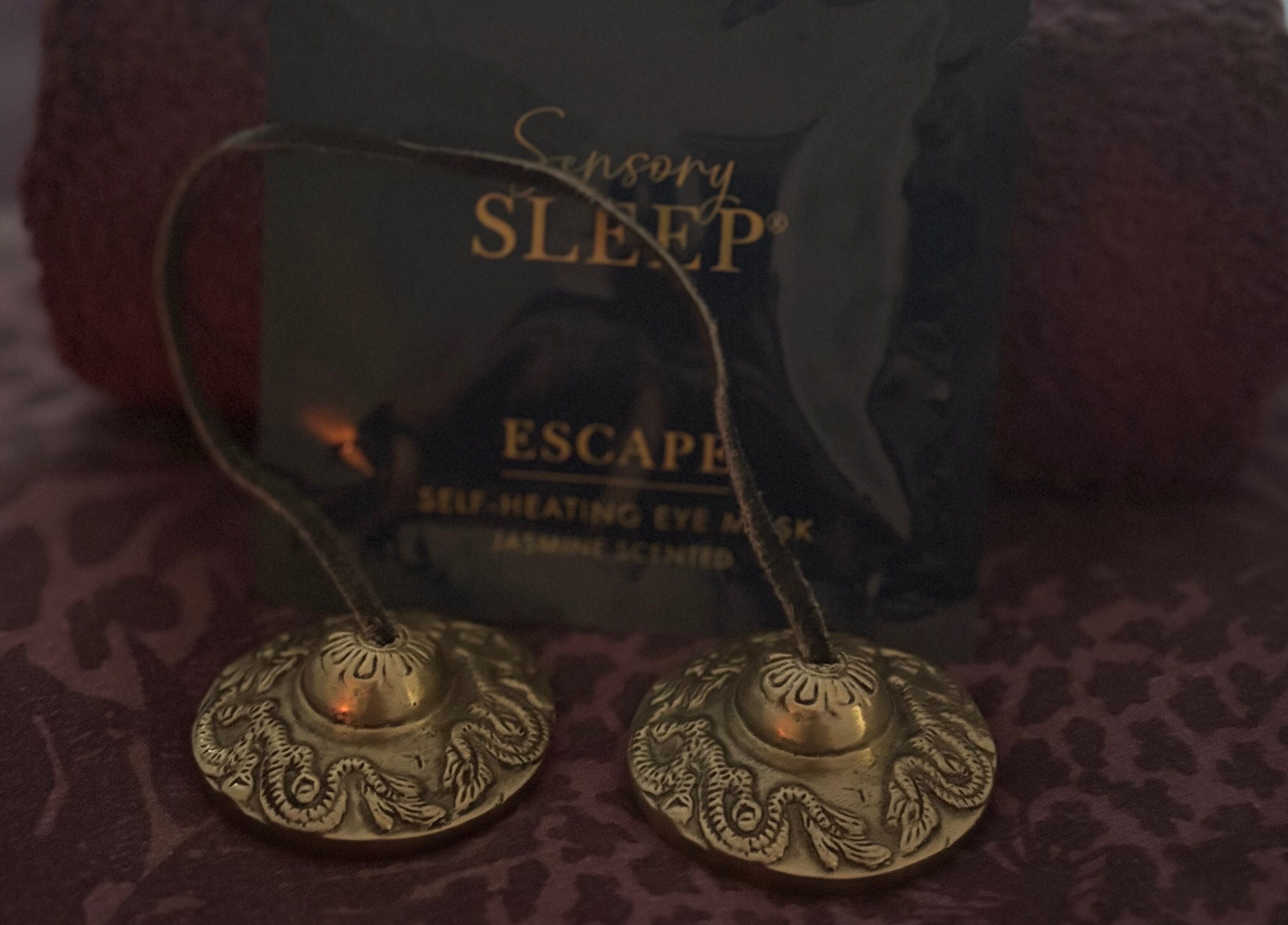 Tranquility Holistic's sleep mask and chimes at Sarisbury Green, England, GB for relaxation and wellness.