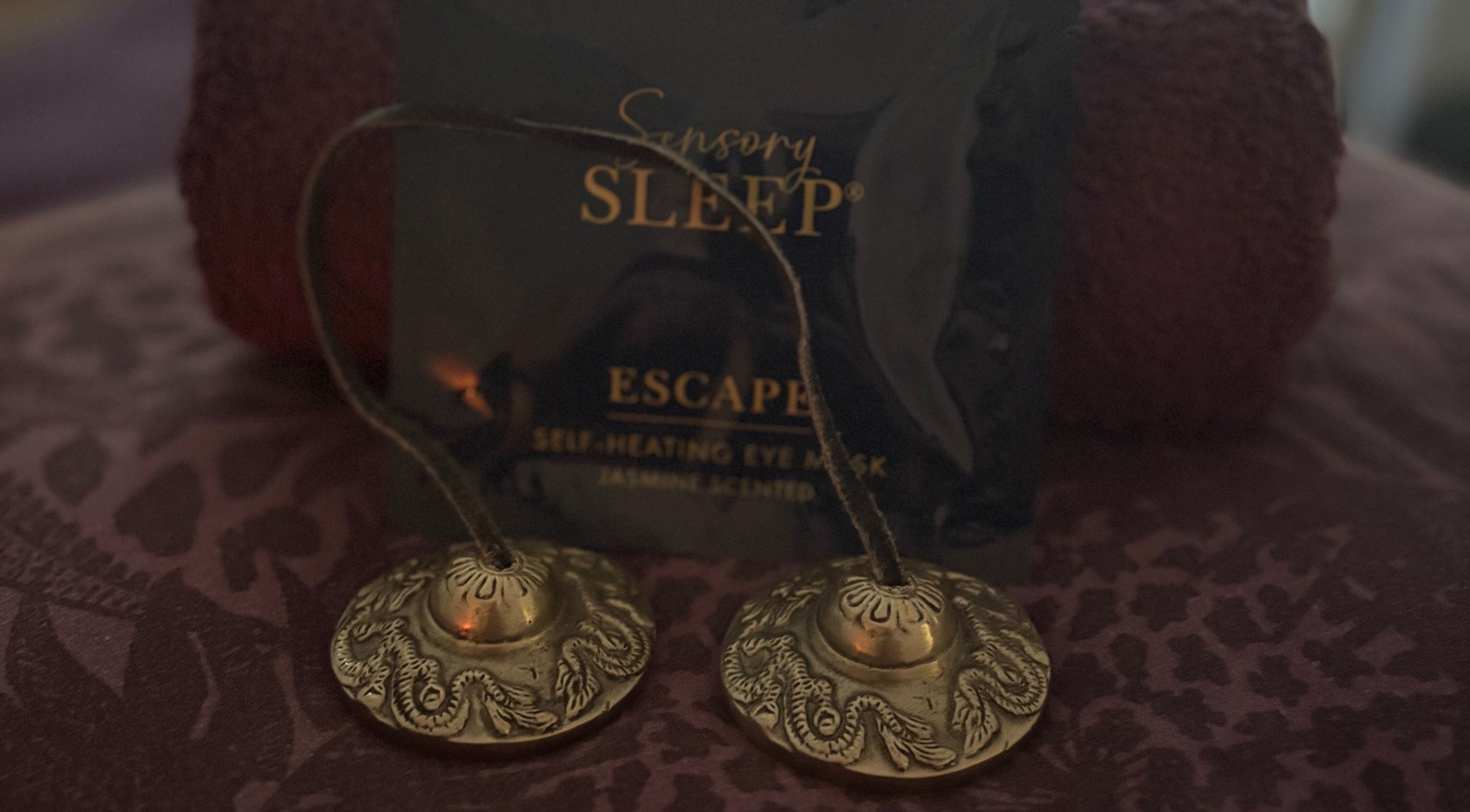 Tranquility Holistic's sleep mask and chimes at Sarisbury Green, England, GB for relaxation and wellness.