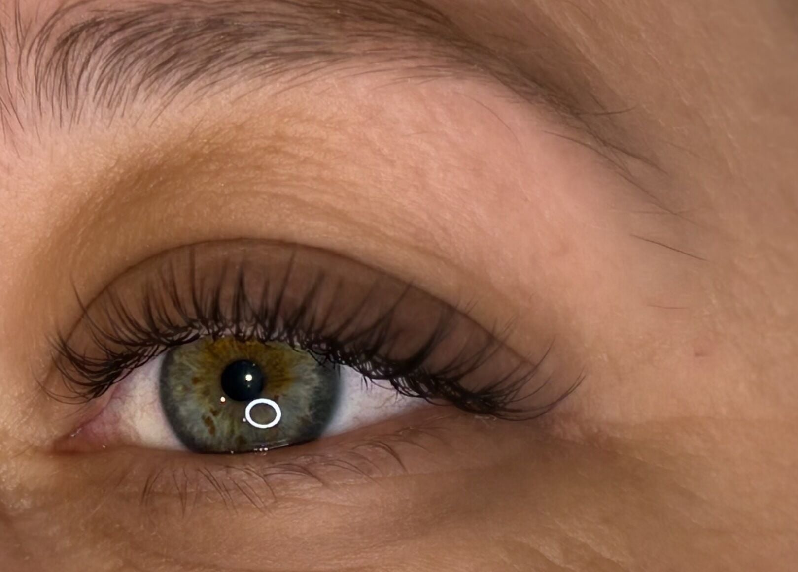 Close-up of elegant eyelash extensions at Lash & Beauty by Tamsin in Crowborough, England, GB.