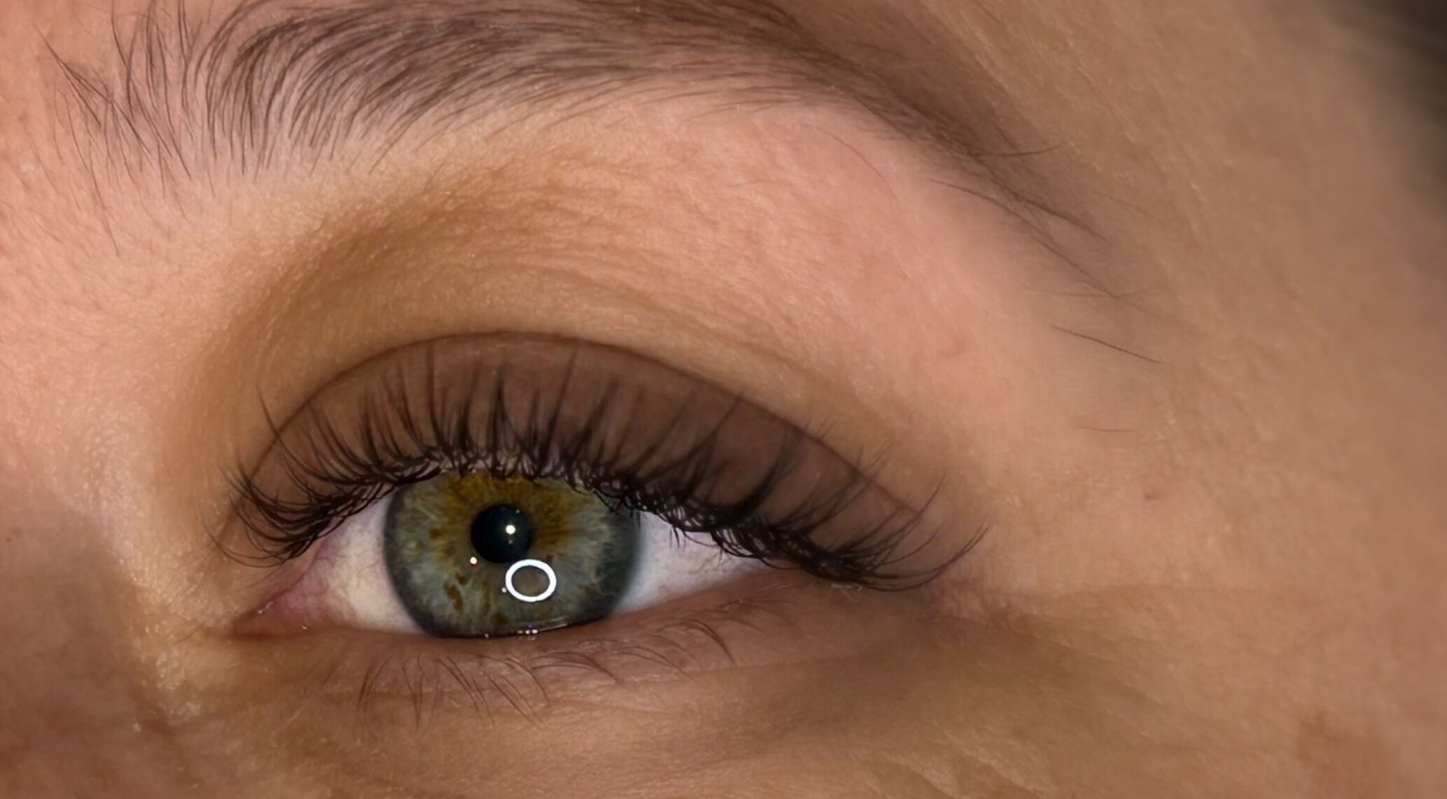 Close-up of elegant eyelash extensions at Lash & Beauty by Tamsin in Crowborough, England, GB.