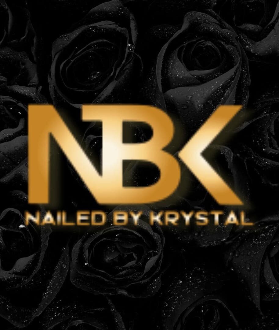 Nailed by Krystal logo on black roses, Port of Spain, Port of Spain Corporation, TT.