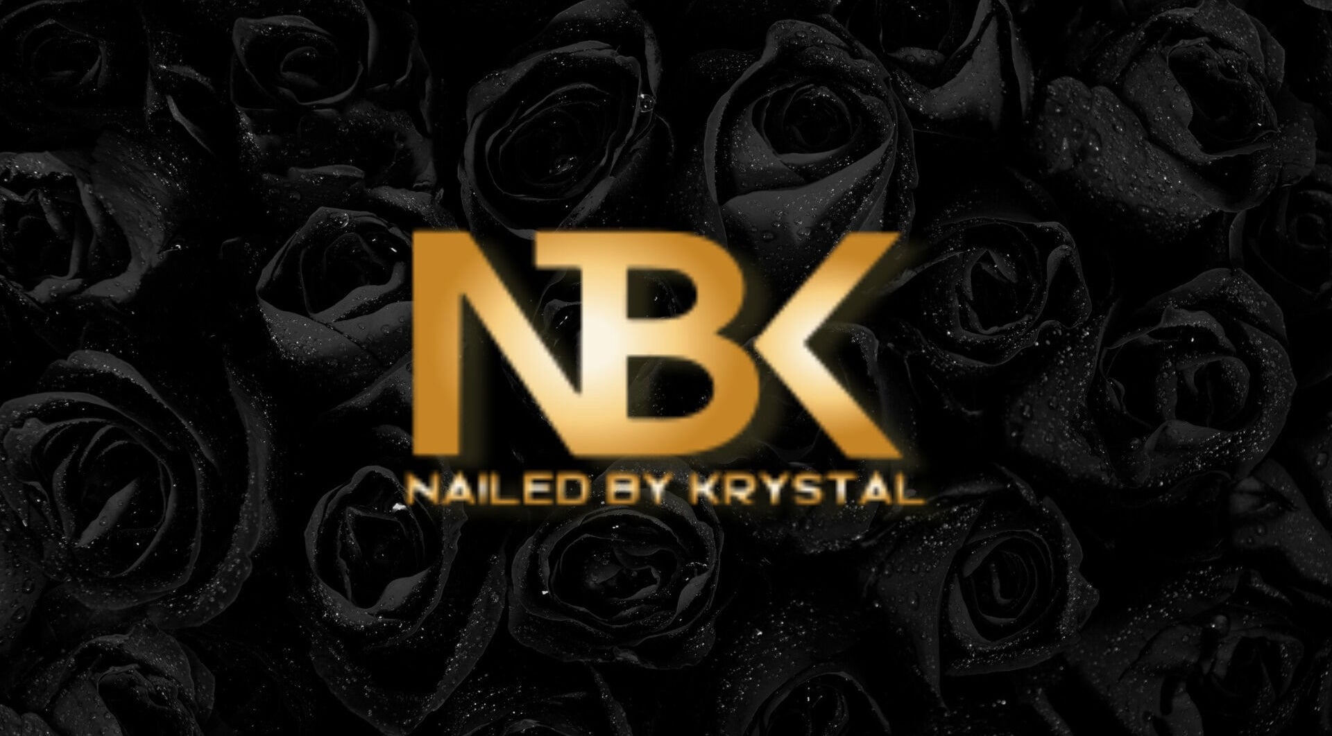 Nailed by Krystal logo on black roses, Port of Spain, Port of Spain Corporation, TT.