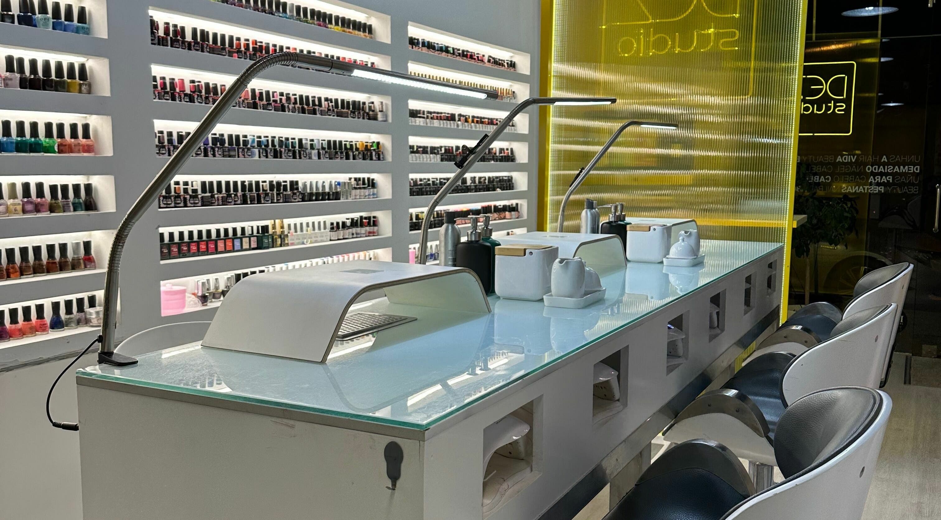 Chic manicure setup at Dona Filipa de Vilhena - Dez Studio Hair & Nail Bar, Lisboa, Lisboa, PT.