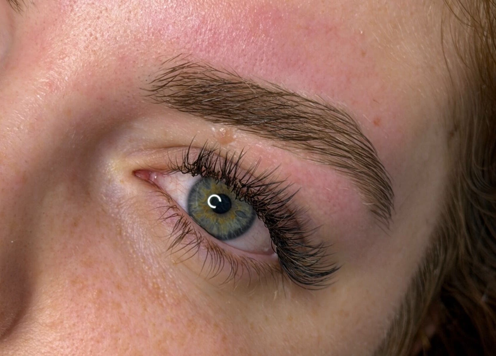 Close-up of expertly shaped eyebrow at Anita Yasmin Beauty, Warrimoo, New South Wales, AU.