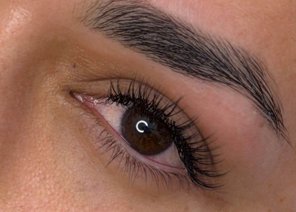 Detailed close-up of expertly shaped eyebrow at Anita Yasmin Beauty, Warrimoo, New South Wales, AU.