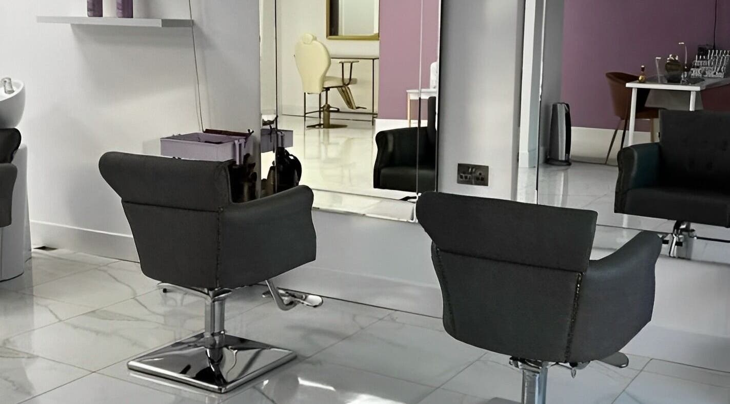 Elegant styling chairs at Tanella Beauty in Gateshead, England, GB, offering a stylish and serene atmosphere.