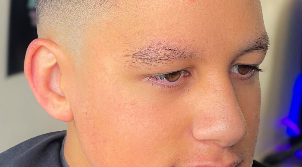 Close-up of a sharp fade haircut at Faded Cribb Barbershop in Te Kowhai, Waikato, NZ.