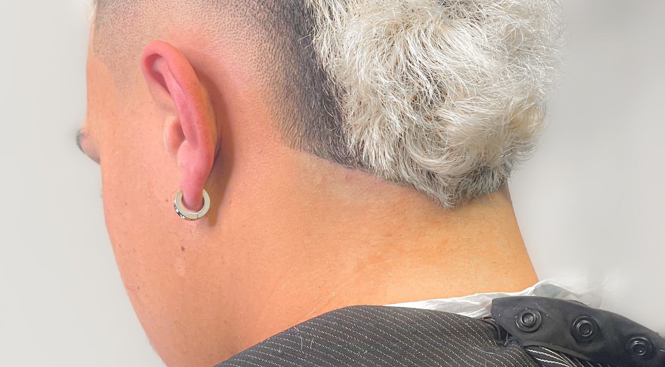 Close-up of a stylish fade haircut at Faded Cribb Barbershop, Te Kowhai, Waikato, NZ.