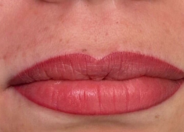 Close-up of perfectly styled lips at Keep It Cassie in Hucclecote, England, GB showcasing expert beauty work.
