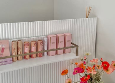 Elegant product arrangement at Brow Stance, Bli Bli, Queensland, AU.