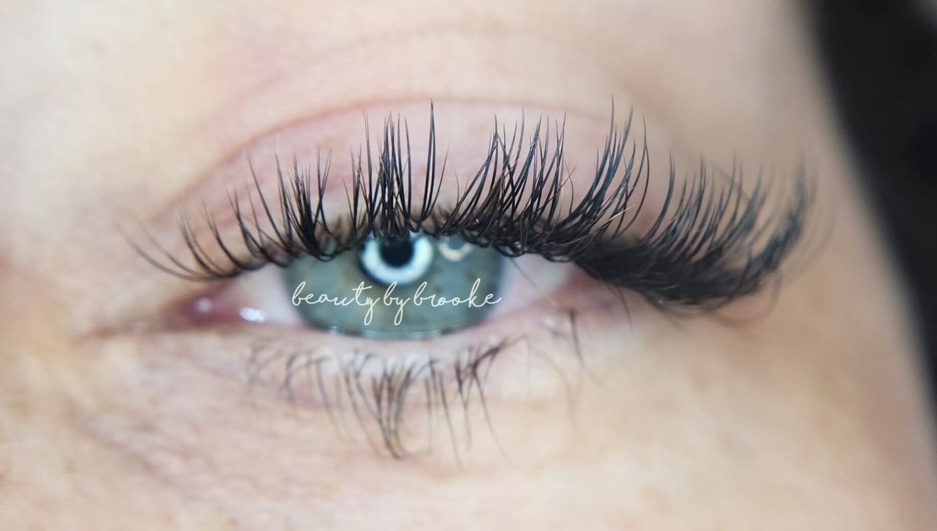 Close-up of expertly styled lashes at Sage Rose Lash Studio, Budgewoi, New South Wales, AU.