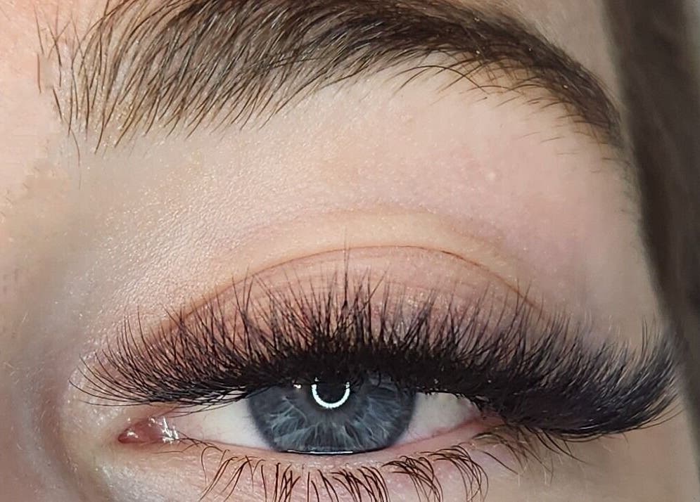 Close-up of lush lashes at Sage Rose Lash Studio, Budgewoi, New South Wales, AU.